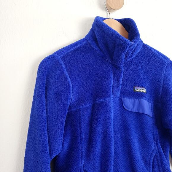 Patagonia Re-Tool Snap-T Fleece Pullover Jacket- Cobalt Blue Small - Picture 2 of 8